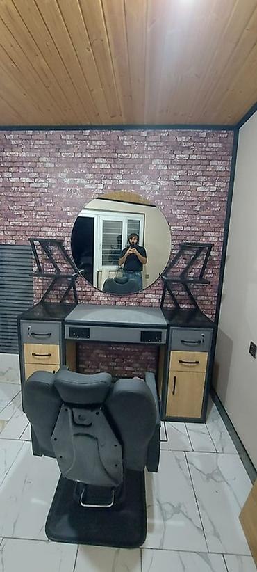 Salon, tibbi mebel: Böyük dairəvi güzgü (arxa LED işıqlandırma effektli) - İki tərəfdə — 2