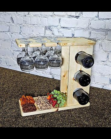 smart box: Винный столик. Винница из дерева. Стол. Стол под вино. Деревянный — 7