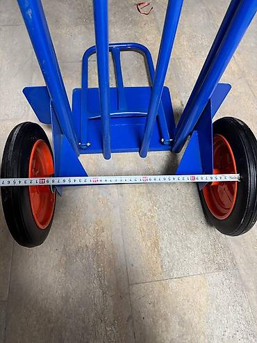 Садово-строительные тачки и тележки: Садово-строительная тачка и тележка, Стальная, Двухколесная, Новый, В розницу — 6