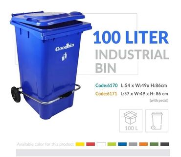 Tullantı qabları: Zibil vedre goodbin tekerli qapaqli zibil qabi goodbin tekerli qapaqli — 12