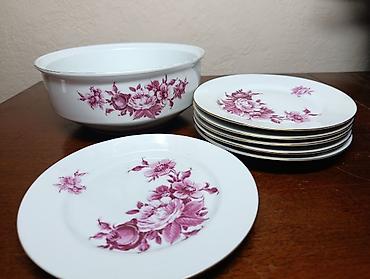 Наборы посуды: Набор посуды для сервировки стола Состав: - Чайный сервиз на фарфоре — 11