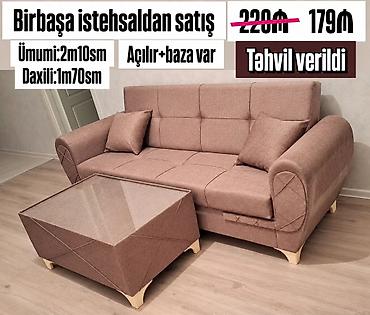 Açılan mexanizmlı divan dəsti - Material: yumşaq toxumalı parça lalafo.az -da Açılan mexanizmlı divan dəsti - Material: yumşaq toxumalı parça