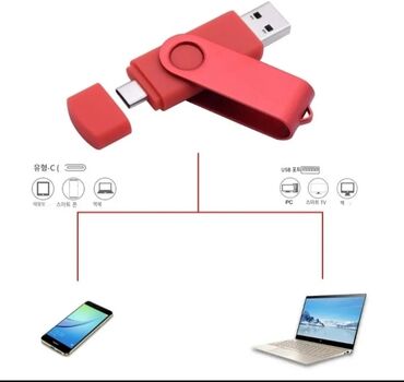 yaddaş diski: Həm kompyuter həm də telefonlar üçün 3 ü birində (32 GB yaddaş)USB