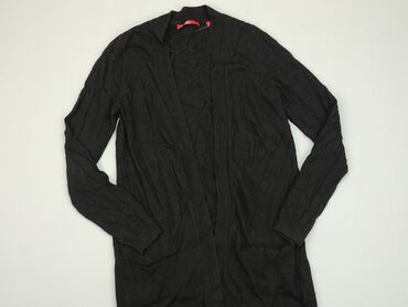 czarne t shirty w serek damskie: Kardigan, SOliver, S, stan - Dobry