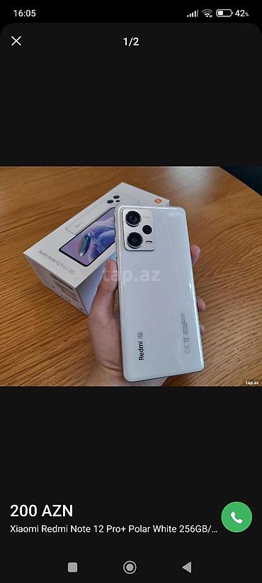 redmi not 14s: Redmi Note 12 Pro+, 256 GB, rəng - Ağ — 1
