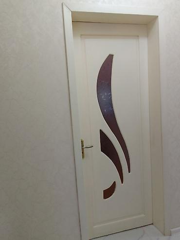 otax: Ağ rəngdə interyer qapısı - Material: MDF/Laminit üzlü panel, möhkəm — 1