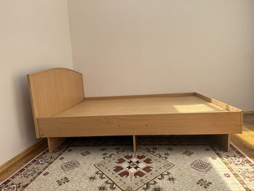 купить двухъярусную кровать в бишкеке: Двуспальная кровать, Б/у, С ящиком для хранения, длина - 195 см