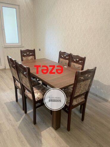 maşın yataq: Yeni, Dördbucaq masa, 6 stul, Açılmayan masa, Qonaq otağı üçün, Azərbaycan