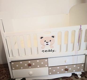 lay lay matras: Aymini “Teddy” uşaq beşiyi - Rəng: ağ və bej tonlarında, ön paneldə — 4