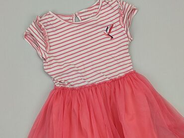 czerwona letnia sukienka midi: Dress, 3-4 years, 98-104 cm, condition - Good