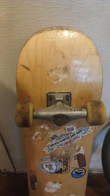 rulman: Skateboard – tam dəst - Taxta: klassik 7 qat ağac gövdə, yuxarıda — 3