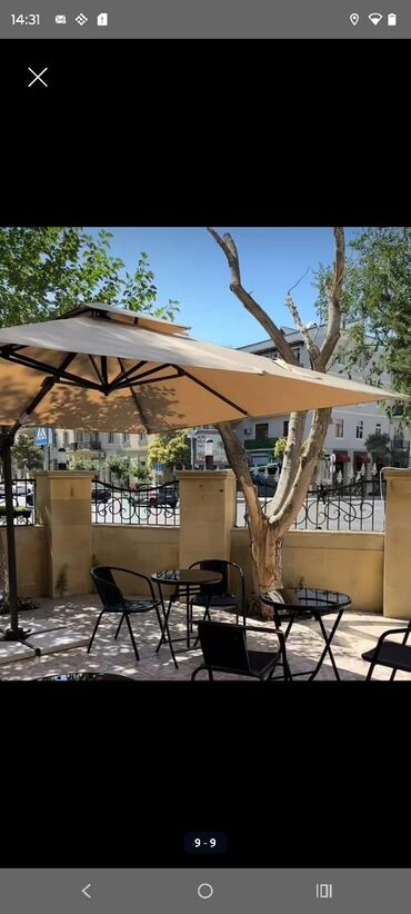 Bağ çətirləri: Böyük ölçülü günəş çətiri – terras, kafe, bağ və açıq məkanlar üçün — 1