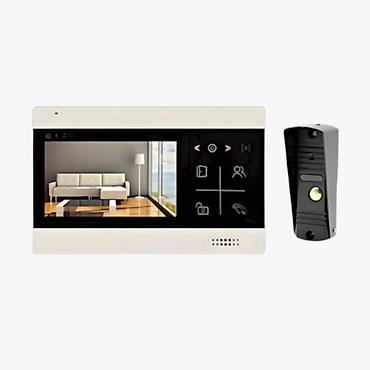 ve box: Hermax HR-LN-04 Black + HE-ST-60P 4.3" TFT Ekranlı Video Domofon Dəsti — 1