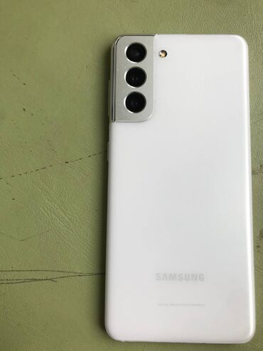 магазин телефонов: Samsung Galaxy S21 5G, Б/у, 256 ГБ, цвет - Белый, 1 SIM