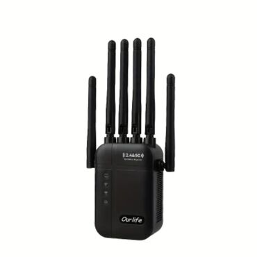 Planşetlər: Wi‑Fi Gücləndirici/Repeater – OurLife, 2.4G & 5G, 1200 Mbps