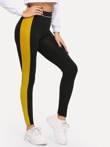 trenerke novi pazar: 3XL (EU 46), Lycra, color - Black, Stripes, Single-colored