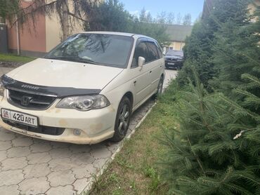 машина kg бишкек тойота: Белый минивэн Honda Odyssey с характерным дизайном кузова, включающим