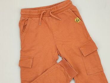 spodenki krótkie pomaranczowe: Sweatpants, Little kids, 5-6 years, 110/116, condition - Good