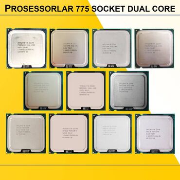 Вилки: Процессор Intel Pentium Prosessorlar “LGA 775 İntel Dual Core”, Б/у