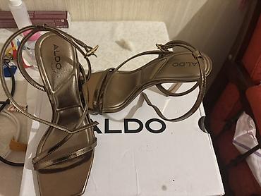 Basanoşka və səndəllər: Aldo, Ölçü: 38, rəng - Qəhvəyi, Yeni — 1