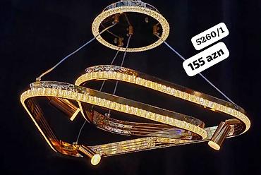 çiraq: Çılçıraq, 10 və daha çox lampa, Xrustal — 2