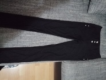 Pantalone-hm-visoki-struk - Srbija: Rastegljive crne pantalone, visoki struk. M vel. Crna boja