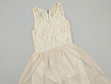 szara sukienki na wesele rozkloszowana: Dress, M (EU 38), condition - Very good
