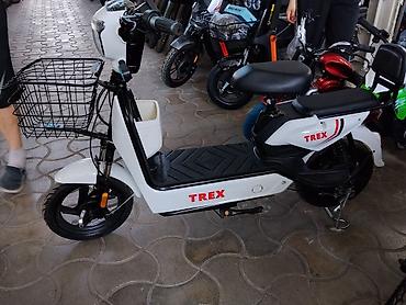 byd e3: Электровелосипед/электроскутер TREX (белый) - Компактный городской — 1