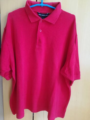 majice rebrasti pamuk: T-shirt L (EU 40), color - Red