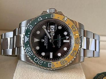 meta eynək: Rolex GMT‑Master II “Sprite” (ref. 126710) tərzində polad qol saatı — 3