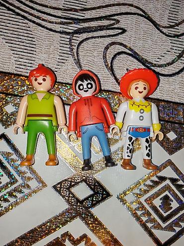 oglan ucun oyuncaqlar: Playmobil üslublu 3 ədəd fiqur-set kinder - 1 fiqur: yaşıl — 1