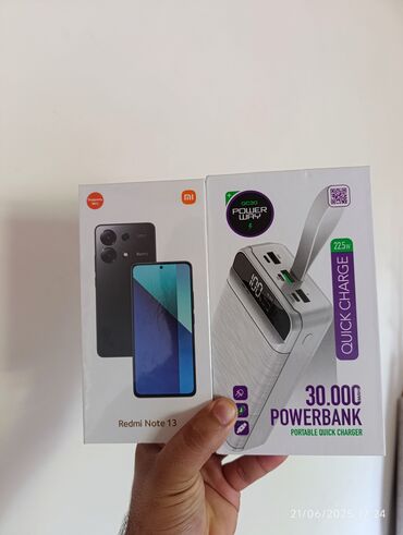 mobil internet modem: Redmi Note 13, 256 GB, rəng - Qara, Zəmanət, Sensor, Barmaq izi