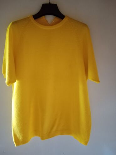 elegantne bluze: XL (EU 42), Viscose, Single-colored, color - Yellow