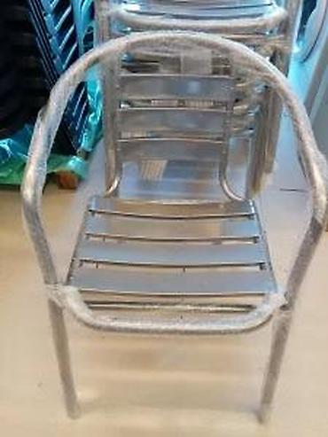 Stolice: BASTENSKI STO PRECNIKA 100 CM NOV STO METAL-STAKLO ZA TERASU | Cene — 20