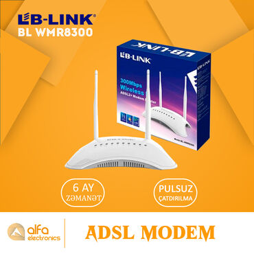 bl wmr8300 v Azərbaycan | MODEMLƏR VƏ ŞƏBƏKƏ AVADANLIQLARI: "Lb-Link BL-WMR8300 300 Mbps Adsl2+" modem router Məhsul: Adsl