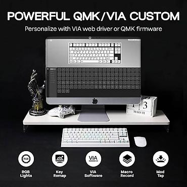 logitech superlight 2: Клавиатура, Механическая, Bluetooth, Проводное подключение, Размер: 75% — 6