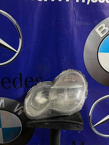 фара w203: Передняя левая фара Mercedes-Benz 2002 г., Б/у, Оригинал, Япония — 1