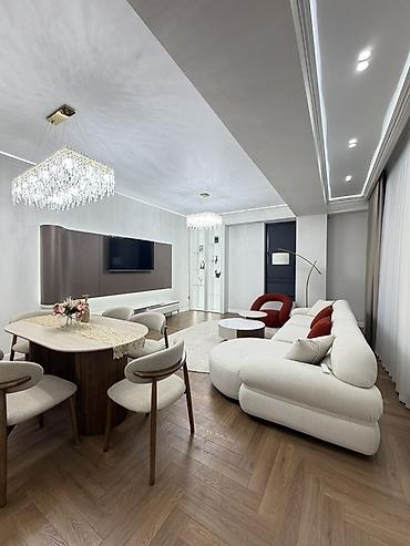 квартирв: 3 комнаты, 104 м², Асанбай мкр Элитка, 9 этаж, Дизайнерский ремонт — 1
