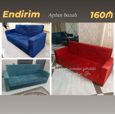 Sifarişlə qonaq dəstləri: Divan, Bazalı, Açılan