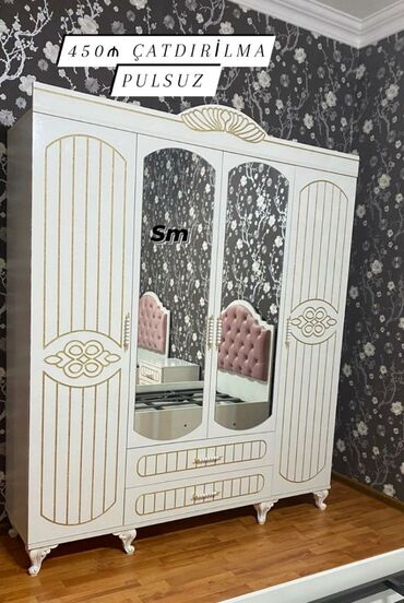 *4 Qapili Dolab şeher içi çatdırilma pulsuz qiymət 450azn* ✨ Ölçüs