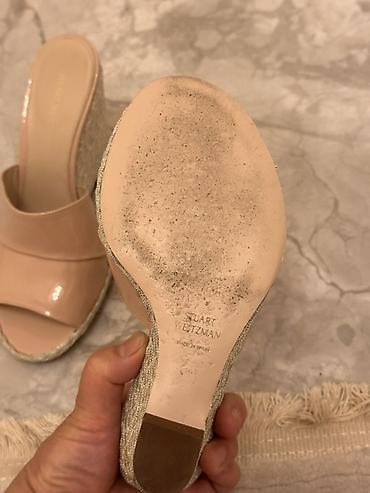 Босоножки, сандалии, шлепанцы: Босоножки, 35, Stuart Weitzman, Б/у, цвет - Бежевый — 8