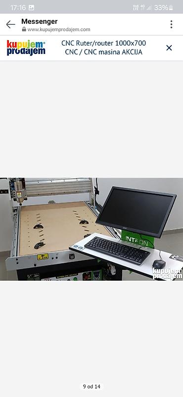 Glodala: CNC ruter/router 1000 x 700 – CNC mašina - Radna površina: 1000 x 700 — 6