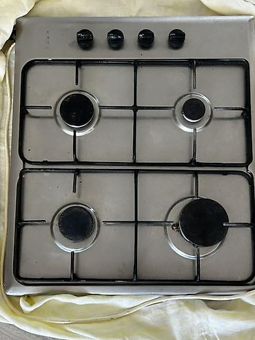 soba borusu: Qaz plitəsi – 4 gözlü, inox səth - 60 sm enli, tezgaha quraşdırıla — 2