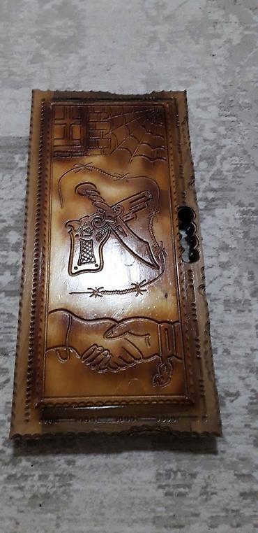 Nərdlər: Taxta oyma nərd dəsti - Material: tam ağacdan (qatı, cilalanmış), əl — 6