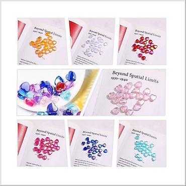 Другие товары для детей: Бусины акриловые в виде сердечка с перламутром, размер сердца 7 мм х — 10