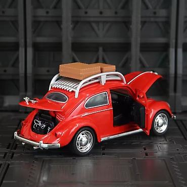 Avtomobil modelləri: Qırmızı klassik “Beetle” miniatür model avtomobil - Kolleksiya və — 9