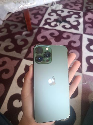 iphone sr: IPhone 13 Pro Max, Б/у, 256 ГБ, Зеленый, Чехол, 100 % — 2
