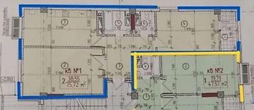 Продажа квартир: 2 комнаты, 76 м², 7 этаж, Готовая ПСО (под самоотделку) — 2