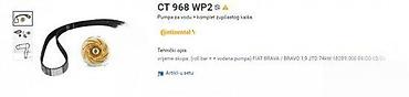 bravo: VELIKI SERVIS CONTINENTAL ALFA ROMEO 147 1.9JTD | Set zupcenja — 1
