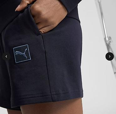 nike tech flecce: Женский комплект PUMA: свитшот + шорты, темно‑синий Оригинал 🇺🇸 На — 4